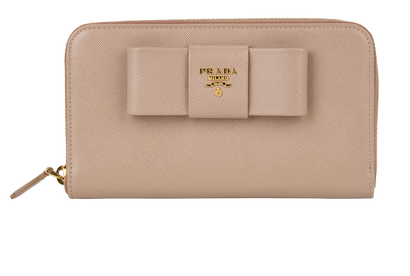 Prada Bow Long Wallet, front view